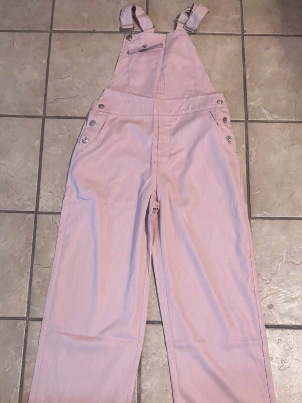 Shein Women's Medium Pink Bib Overalls Adjustable Straps Classic Casual Cute